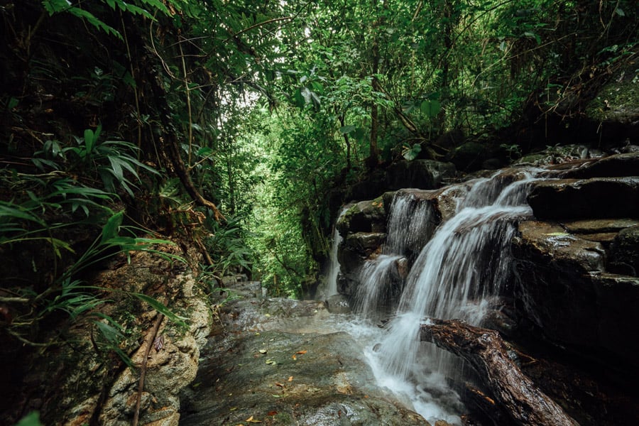 alto de piedra waterfall santa fe